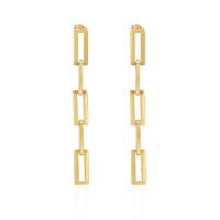 Stainless Steel Drop Earring 304 Stainless Steel plated for woman & hollow Sold By Pair