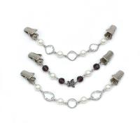 Zinklegierung mit Kristall & Kunststoff Perlen, verschiedene Stile für Wahl & mit Strass, originale Farbe, 150mm, verkauft von PC