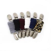 Tibetan Style Sweater Shawl Clip, with Cloth, for woman, more colors for choice, 115x31mm, Sold By PC