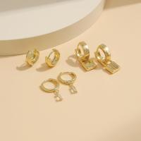 metal Aretes, tres piezas & Joyería & para mujer & con diamantes de imitación, dorado, libre de níquel, plomo & cadmio, Vendido por Set