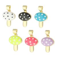 Brass Jewelry Pendants gold color plated fashion jewelry & DIY & for woman & enamel Approx 3mm Sold By Lot