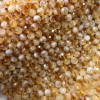 perline citrino perla, lucido, DIY & sfaccettati, giallo, 7.5-8mm, Venduto per Appross. 38 cm filo