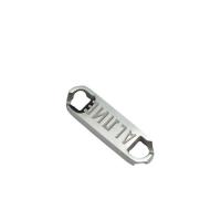 Stainless Steel Connector, 304 Stainless Steel, polished, DIY, original color, 34.30x9.70mm, 10PCs/Bag, Sold By Bag