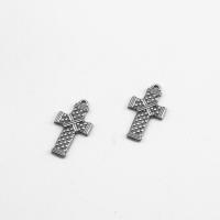 Stainless Steel Cross Pendants, 304 Stainless Steel, polished, DIY, original color, 31x17.30mm, 10PCs/Bag, Sold By Bag
