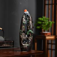 Backflow Incense Burner, Resin, handmade, for home and office & durable, 132x126x415mm, Sold By PC