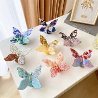 Hair Claw Clips Acetate Butterfly handmade fashion jewelry & for woman nickel lead & cadmium free Sold By PC