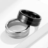Wolfraam staal Finger Ring, verschillende grootte voor keus & voor de mens, meer kleuren voor de keuze, 8mm, Verkocht door PC
