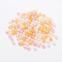 Glass Pearl Beads, Glass Beads, Round, DIY & different size for choice, more colors for choice, nickel, lead & cadmium free, 4-8mm, Hole:Approx 1mm, Sold By Bag