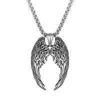 Titanium Steel Pendants Angel Wing polished DIY & for man original color Sold By PC