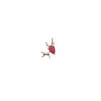 Cubic Zirconia Micro Pave Brass Pendant Deer high quality gold color plated micro pave cubic zirconia Sold By PC