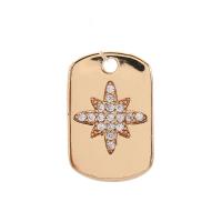 Cubic Zirconia Micro Pave Brass Pendant high quality gold color plated & micro pave cubic zirconia Sold By PC
