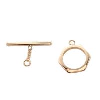 Brass Toggle Clasp high quality gold color plated Approx 4mm Sold By PC