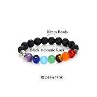 Gemstone Bracelet, Buddha, Chakra & different materials for choice & Unisex, 10mm, Length:Approx 7.28 Inch, Sold By PC
