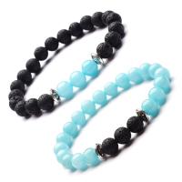 Gemstone Bracelet, different materials for choice & Unisex, 8mm, Length:Approx 7-7.28 Inch, Sold By PC