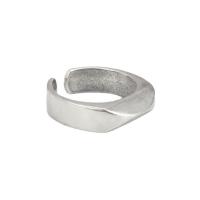 Brass Cuff Finger Ring, platinum color plated, Adjustable & Unisex & different styles for choice, Sold By PC