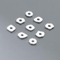 925 Sterling Silver Spacer Bead irregular random style & DIY silver color Sold By PC