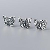 925 Sterling Silver Bracelet Findings Butterfly plated DIY & matte silver color Sold By PC