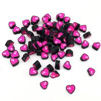 Polymer Ton Perlen , Herz, DIY, gemischte Farben, 10mm, ca. 100PCs/Tasche, verkauft von Tasche
