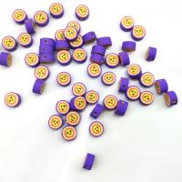Polymer Clay Beads, Flat Round, DIY, mixed colors, 10mm, Approx 50PCs/Bag, Sold By Bag