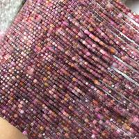 Rubino perla, Quadrato, lucido, DIY & sfaccettati, rosso, 2.50mm, Venduto per Appross. 38 cm filo