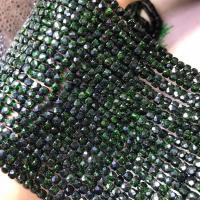 Natural Green Goldstone Beads Square polished DIY & faceted green 4.5-5mm Sold Per Approx 38 cm Strand