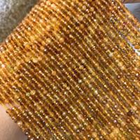 Tourmaline Beads, polished, DIY & faceted, golden yellow, 3x4mm, Sold Per Approx 38 cm Strand