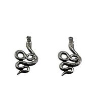 Stainless Steel Pendants 304 Stainless Steel Snake polished DIY original color Sold By Bag