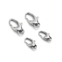 Stainless Steel Lobster Claw Clasp 316L Stainless Steel polished DIY original color Sold By Bag