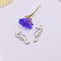 Stainless Steel Animal Pendants, 304 Stainless Steel, Seahorse, polished, DIY, original color, 26.59x10.40mm, Sold By PC