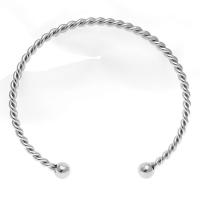 Stainless Steel Bangle 304 Stainless Steel Unisex & machine polishing original color 3mm Inner Approx 60mm Sold By PC
