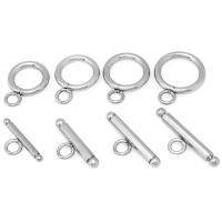 Stainless Steel Toggle Clasp 304 Stainless Steel Vacuum Ion Plating DIY & machine polishing original color Sold By Bag