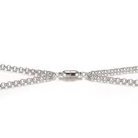 Titanstahl Halskette, mit Magnet & Messing, mit Verlängerungskettchen von 8cm, 2 Stück & Modeschmuck & für paar, keine, 4mm, Länge ca. 50 cm, verkauft von Paar