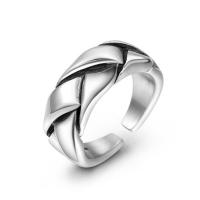 Titantium Steel finger ring, Titan Stål, Donut, polerad, mode smycken & olika storlek för val & för människan, ursprungliga färgen, Säljs av PC