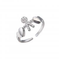 Brass Cuff Finger Ring, plated, Adjustable & different styles for choice & for woman, more colors for choice, Sold By PC