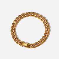 Stainless Steel Jewelry Bracelet 304 Stainless Steel 18K gold plated for woman Length Approx 7.08 Inch Sold By PC