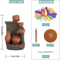 Backflow Incense Burner Purple Clay handmade for home and office & multifunctional Sold By PC