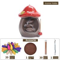 Purple Clay Backflow Burner mushroom handmade for home and office & durable & multifunctional Sold By PC