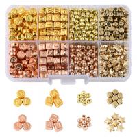 Verkupfertes Kunststoff-Perlen, Verkupferter Kunststoff, mit Kunststoff Kasten, DIY, gemischte Farben, 108x70x23mm, verkauft von Box