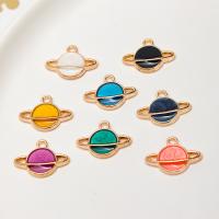 Tibetan Style Enamel Pendants, Globe, gold color plated, DIY, more colors for choice, nickel, lead & cadmium free, 16x12mm, 10PCs/Bag, Sold By Bag