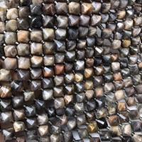 pietrasole perla, lucido, DIY & sfaccettati, nero, 8x8mm, Venduto per Appross. 38 cm filo