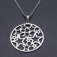Titanium Steel Necklace Vacuum Ion Plating & for woman & hollow Length Approx 45 cm Sold By PC