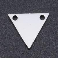 Edelstahl Schmuckverbinder, Titanstahl, Dreieck, DIY & 1/1-Schleife, keine, 10x9mm, ca. 10PCs/Tasche, verkauft von Tasche