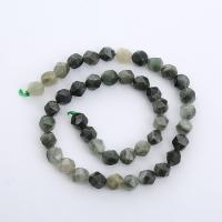 Green Grass Stone Beads, Round, polished, Star Cut Faceted & DIY & different size for choice, mixed colors, Sold Per Approx 14.96 Inch Strand