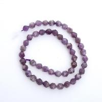 Natural Amethyst Beads Round polished Star Cut Faceted & DIY purple Sold Per Approx 14.96 Inch Strand