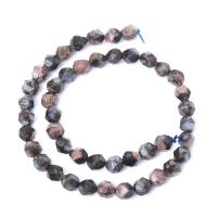 Natural Stone Beads, Round, polished, Star Cut Faceted & DIY & different size for choice, mixed colors, Sold Per Approx 14.96 Inch Strand