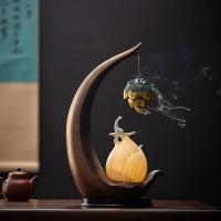 Porcelain Hanging Incense Burner half handmade for home and office & durable & with LED light Sold By PC