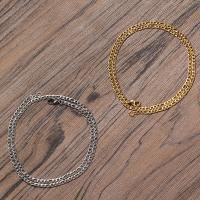 Stainless Steel Chain halskæde, 304 rustfrit stål, forskellige længde for valg & for mennesket, flere farver til valg, 3mm, Solgt af PC