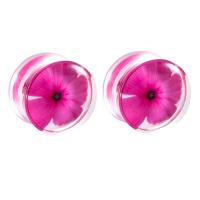 Piercing Tunnel Acrílico, acrilico, Roda, unissex & tamanho diferente para a escolha, rosa, vendido por PC