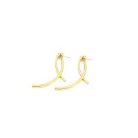 Tibetan Style Drop Earrings, Geometrical Pattern, gold color plated, fashion jewelry & for woman, nickel, lead & cadmium free, 31x49mm, Sold By Pair