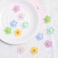 Mobile Phone DIY Decoration, Resin, Flower, more colors for choice, 20x20mm, 10PCs/Lot, Sold By Lot